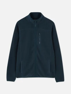 Fleecejacke Mit Trichterkragen Und Reißverschluss