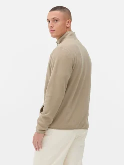 Fleecejacke Mit Trichterkragen Und Reißverschluss