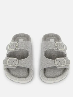 Fußbett-Hausschuhe Aus Filz Mit Zwei Riemen