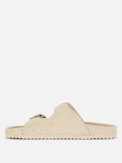 Fußbett-Hausschuhe Aus Filz Mit Zwei Riemen