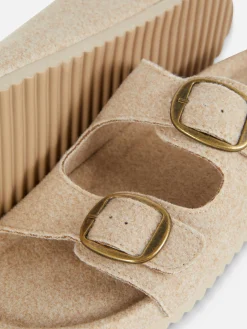 Fußbett-Hausschuhe Aus Filz Mit Zwei Riemen