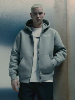 „Future Projects“ Hoodie Mit Reißverschluss