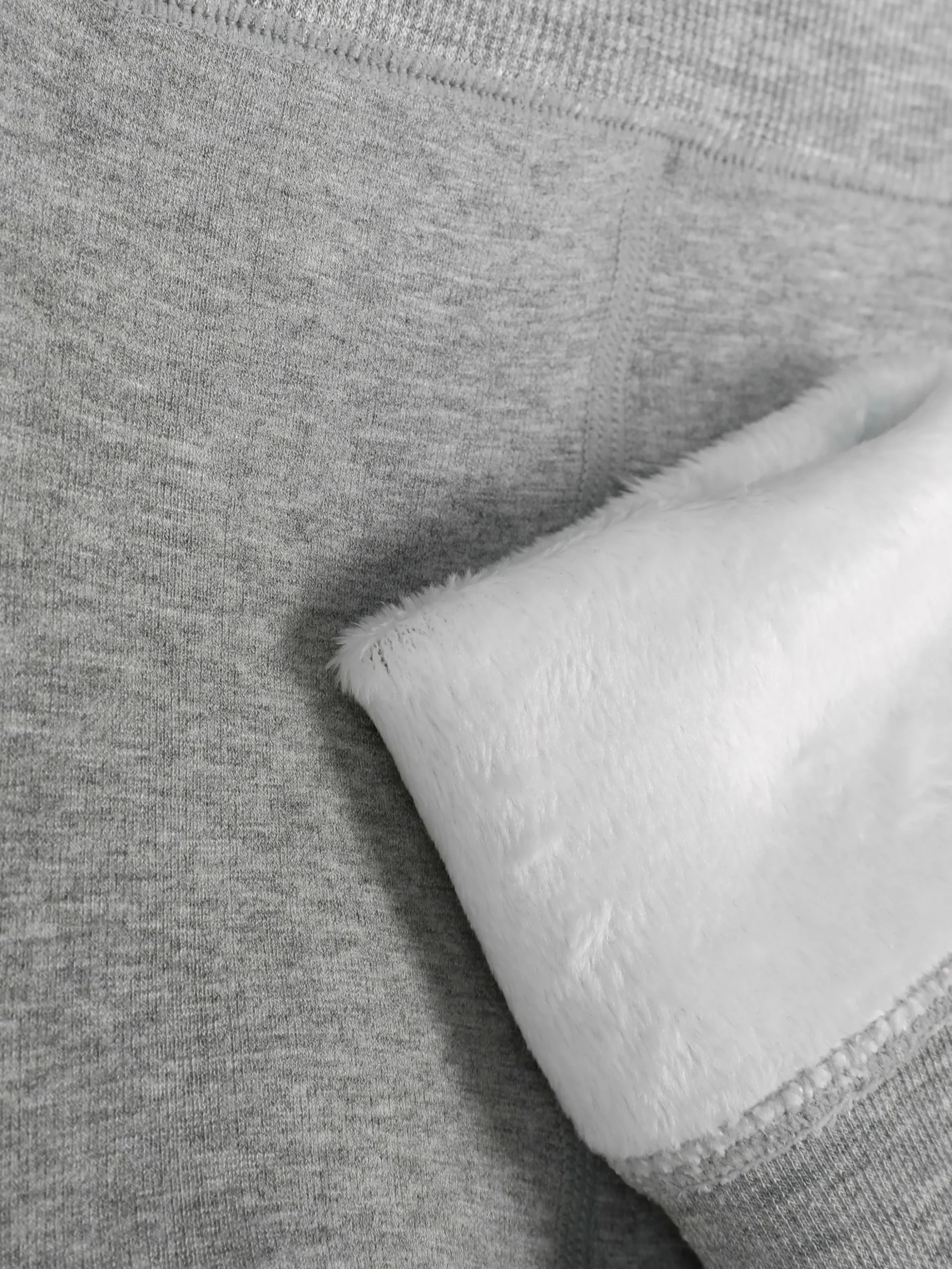 Gefütterte, Melierte Leggings Aus Samt