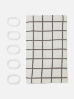 Gemusterter Duschvorhang