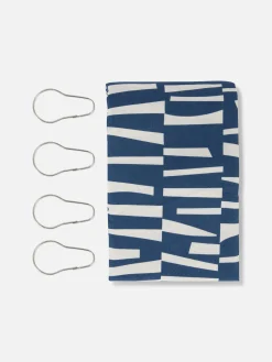 Gemusterter Duschvorhang