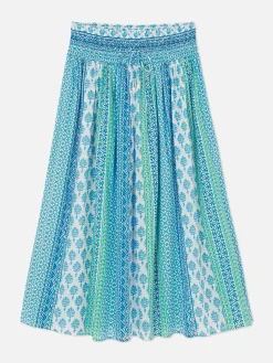 Gemusterter Maxirock Zum Kombinieren