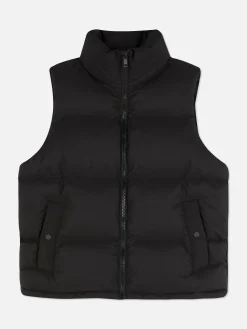 Gepolsterte Weste Mit Trichterkragen