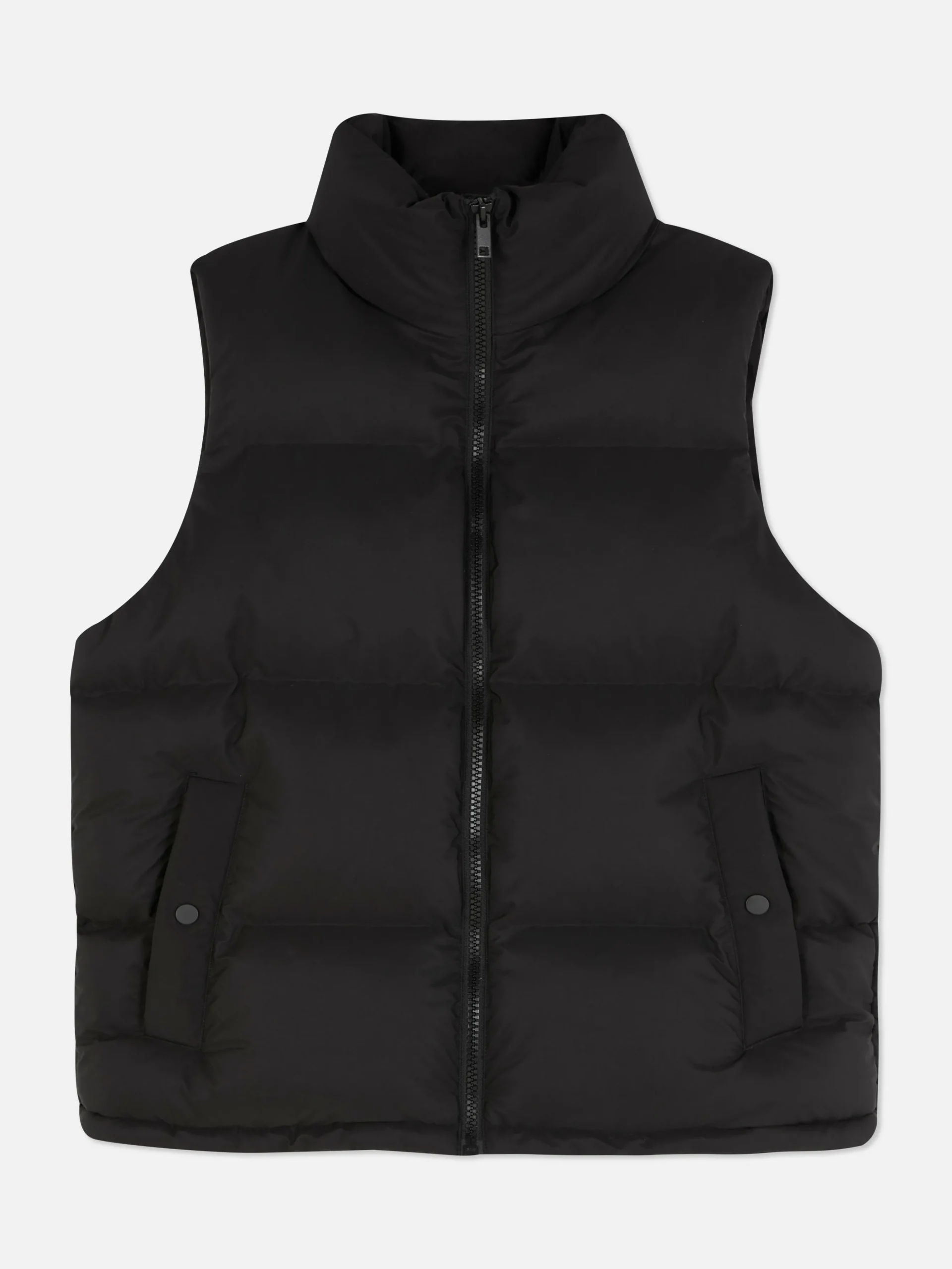 Gepolsterte Weste Mit Trichterkragen