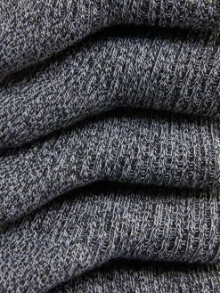 Gerippte Crew-Socken, 5er-Pack