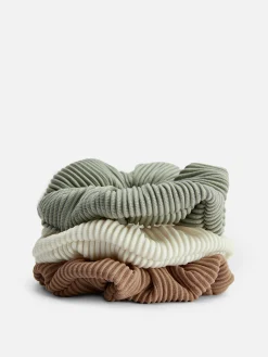 Gerippte Haargummis, 3er-Pack