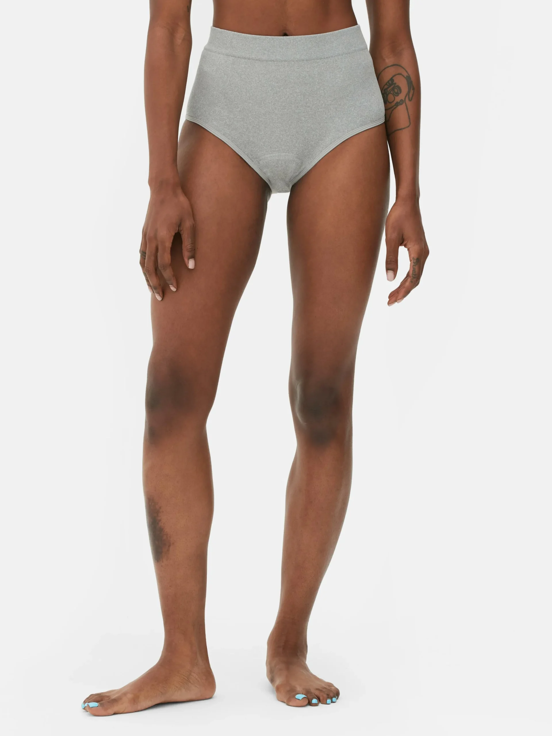 Gerippte Slips Mit Hohem Bund, 3er-Pack