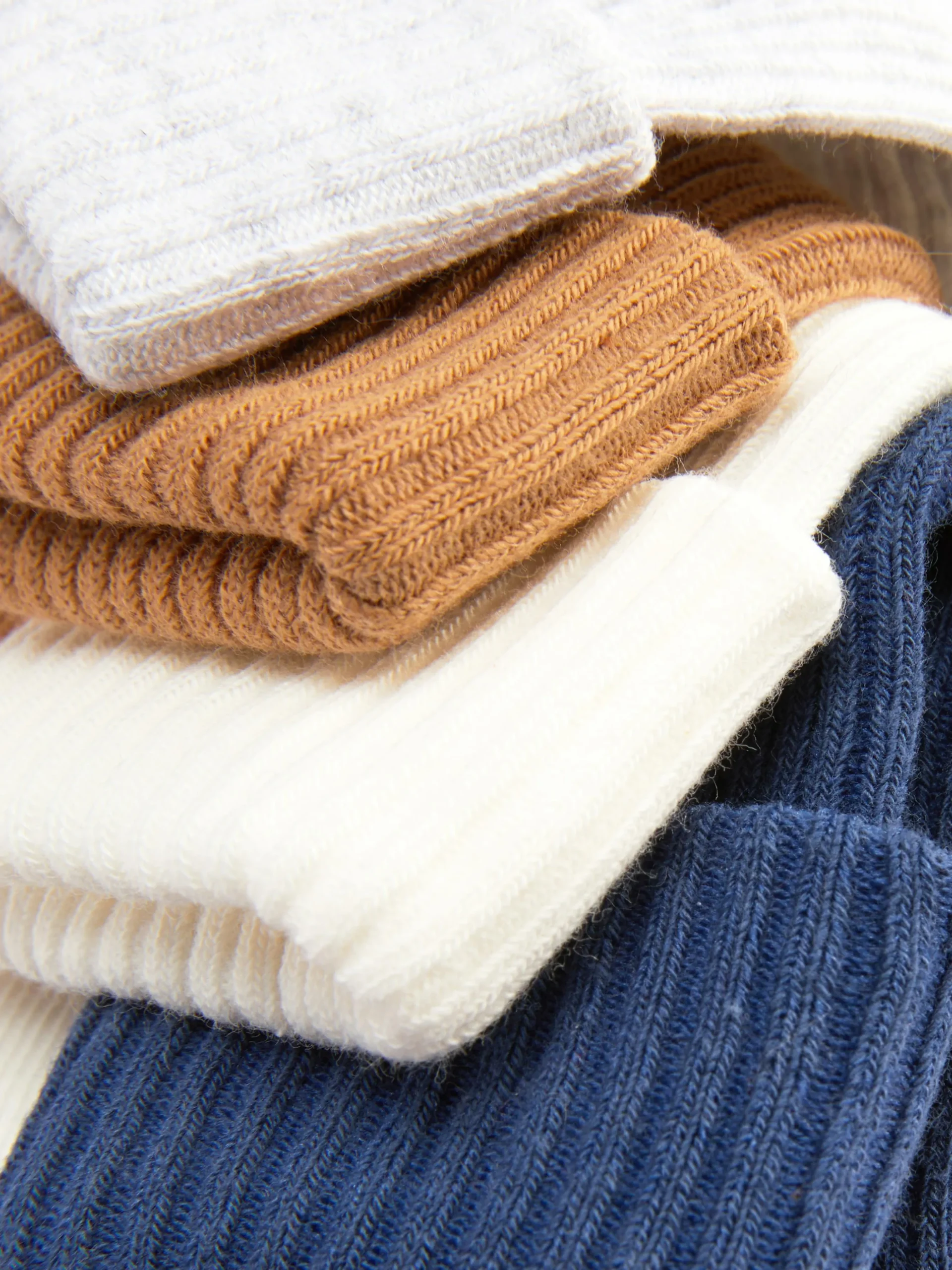 Gerippte Socken, 4er-Pack