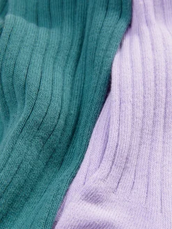 Gerippte Strumpfhose, 2er-Pack