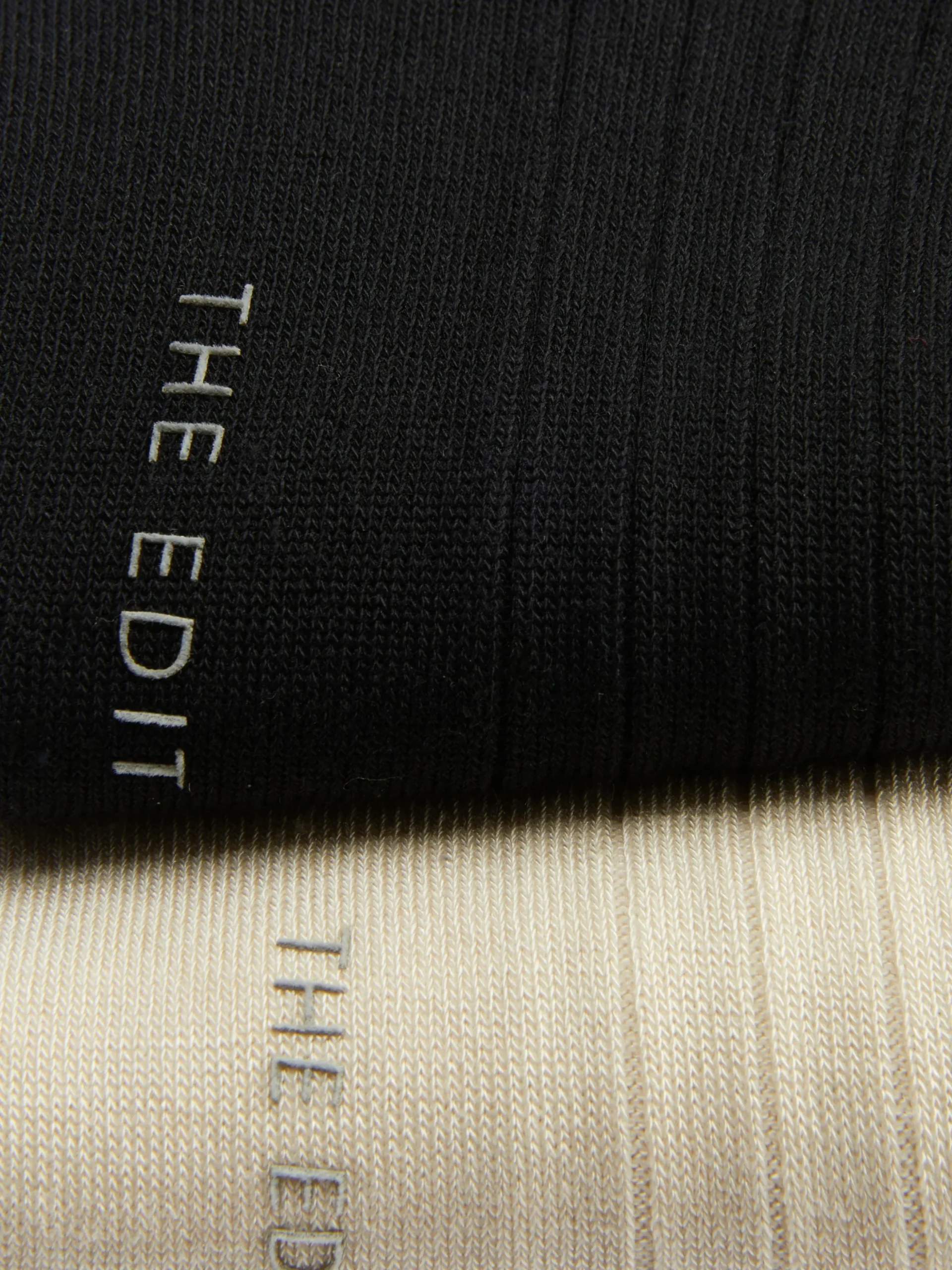 Gerippte „The Edit“ Socken, 2er-Pack