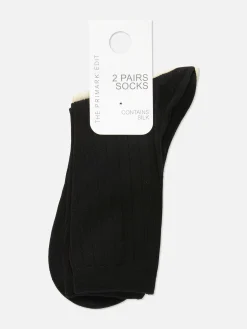 Gerippte „The Edit“ Socken, 2er-Pack