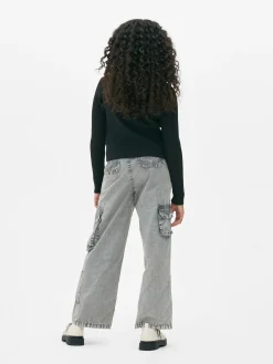 Gerippter Cardigan Mit Reißverschluss