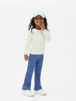 Gerippter Pullover Mit Rüschenkragen