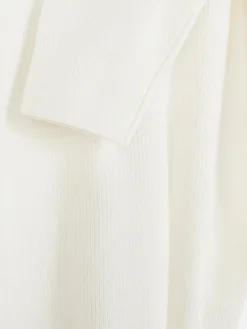 Gerippter Pullover Mit Rundhalsausschnitt