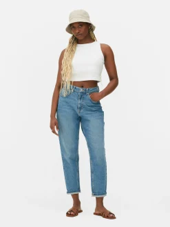 Geripptes, Kurzes Trägertop Mit Racerback