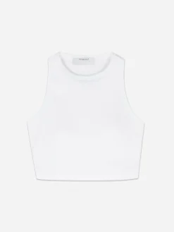 Geripptes, Kurzes Trägertop Mit Racerback