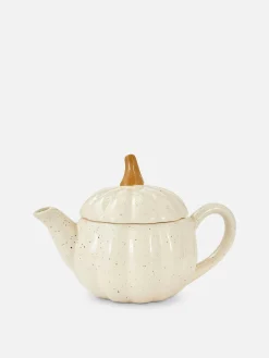 Gesprenkelte Teekanne In Kürbisform