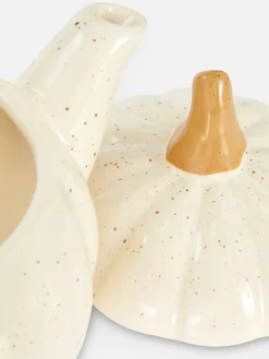 Gesprenkelte Teekanne In Kürbisform