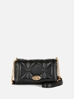 Gesteppte Umhängetasche Mit Drehverschluss