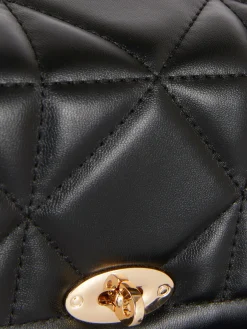 Gesteppte Umhängetasche Mit Drehverschluss