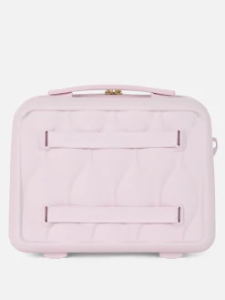 Gesteppter Hartschalen-Kosmetikkoffer