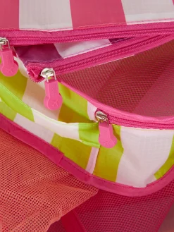 Gestreifte Kofferorganizer, 5er-Pack