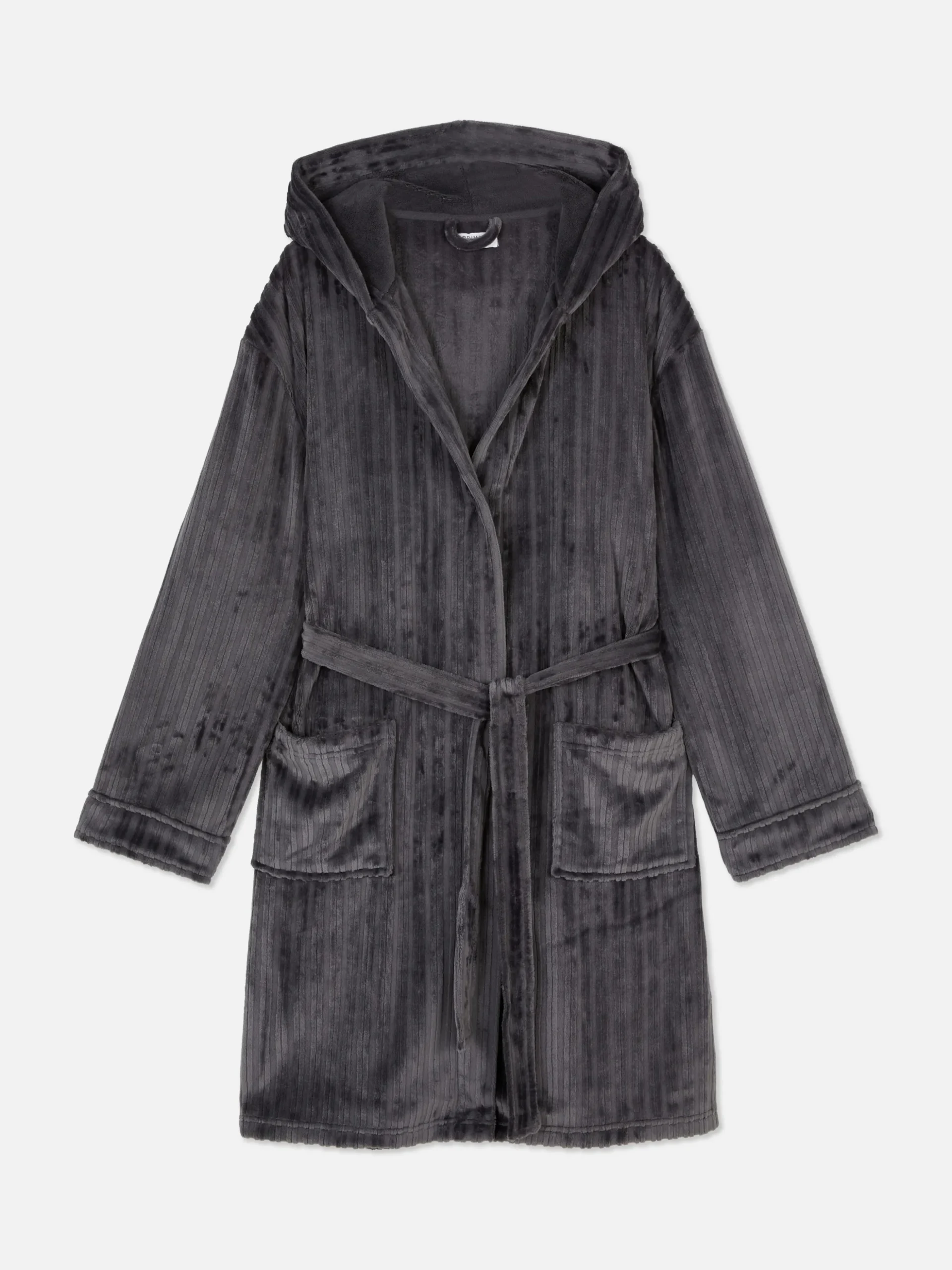 Gestreifter Bademantel Mit Ausgebranntem Effekt