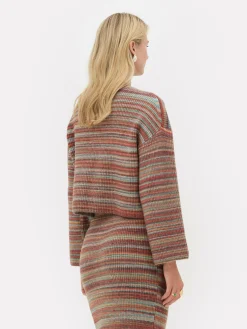 Gestreifter „Rita Ora“ Strickpullover Zum Kombinieren