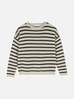 Gestreifter Strickpullover