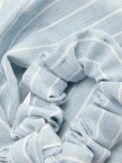 Gestreiftes Haargummi Mit Schleife