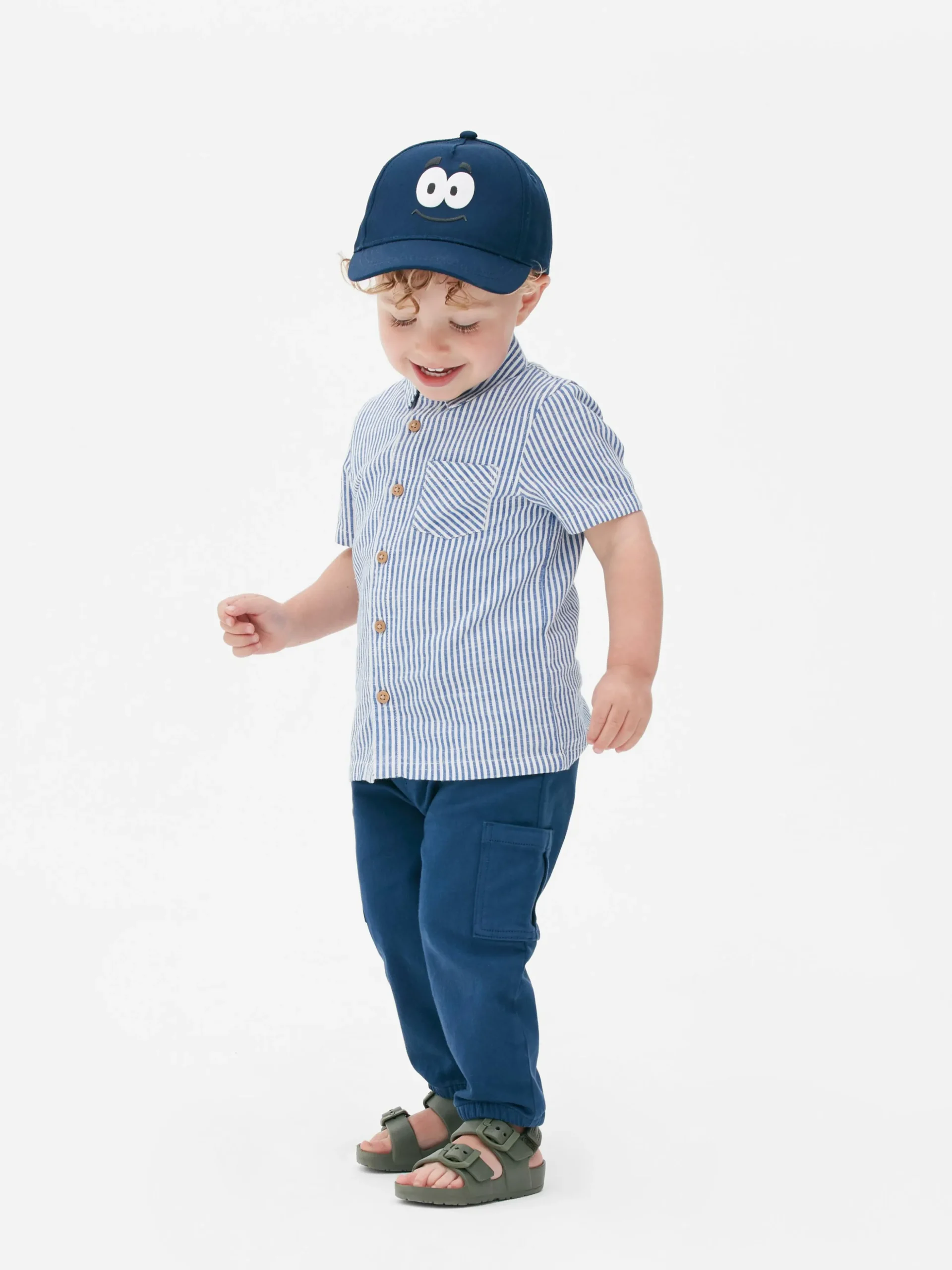 Gestreiftes Kurzarmhemd