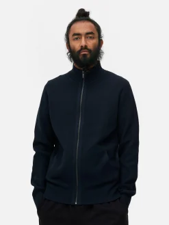 Gestrickter Cardigan Mit Reißverschluss