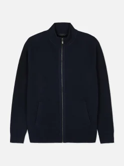 Gestrickter Cardigan Mit Reißverschluss