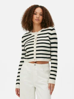 Gestrickter Cardigan Mit Knopfleiste