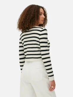 Gestrickter Cardigan Mit Knopfleiste