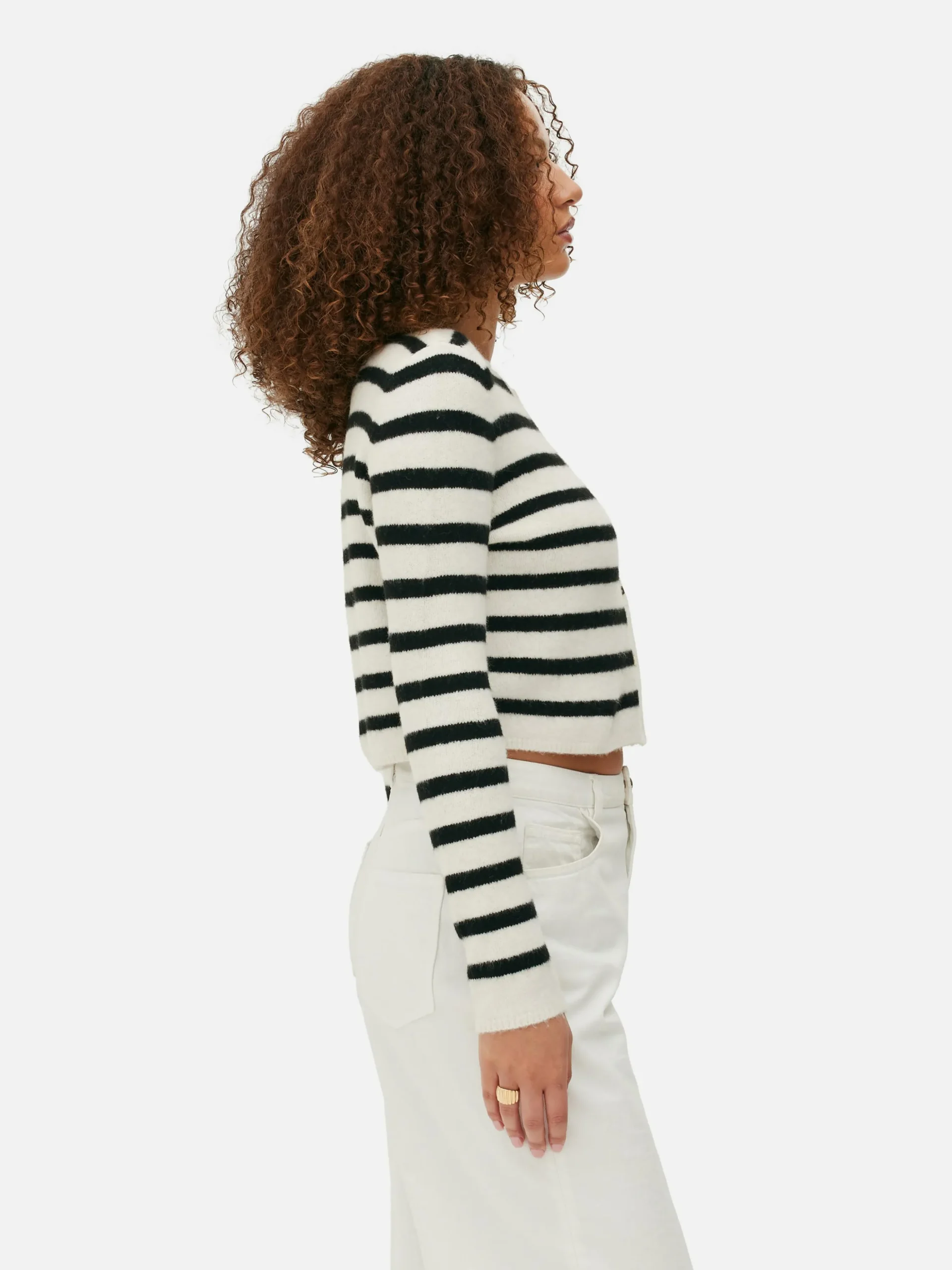 Gestrickter Cardigan Mit Knopfleiste