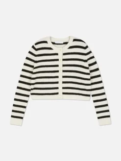 Gestrickter Cardigan Mit Knopfleiste