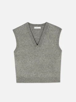 Gestricktes Tanktop Mit V-Ausschnitt