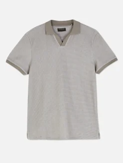 Gestricktes T-Shirt Mit Reverskragen