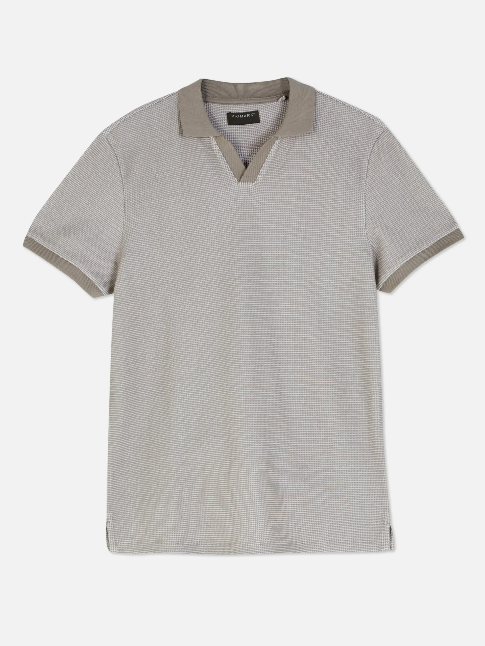 Gestricktes T-Shirt Mit Reverskragen