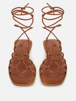 Gladiatorensandalen Mit Riemchen