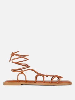 Gladiatorensandalen Mit Riemchen