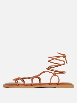 Gladiatorensandalen Mit Riemchen