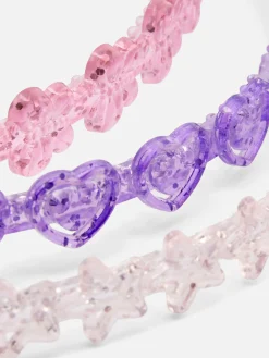 Glitzer-Haarbänder, 3er-Pack