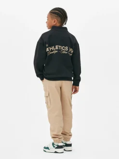 Grafik-Sweatshirt Mit Trichterkragen