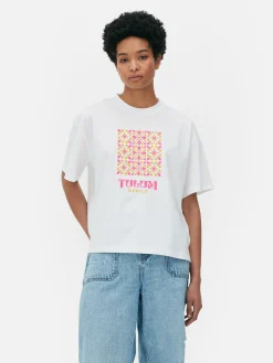 Grafik-T-Shirt Mit Geradem Schnitt